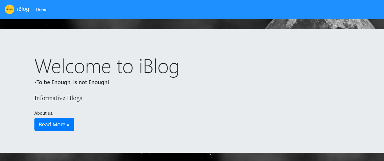 iBlog - A Blog Website